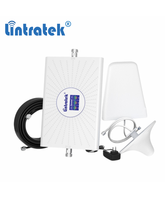 Kit amplificador de señal celular 2G/3G/4G TIGO y Claro, 850/1900/1700/2100MHz LINTRATEK AA23-CPA