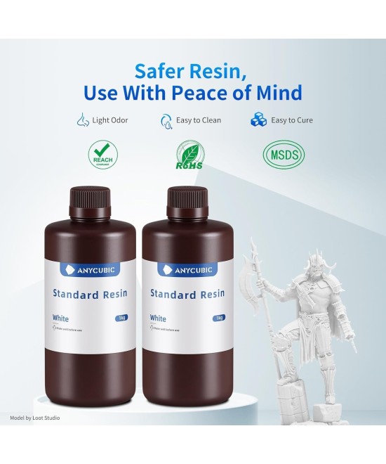 Resina UV ANYCUBIC 1000g para impresoras 3D Standard