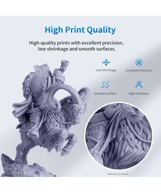 Resina UV ANYCUBIC 1000g para impresoras 3D Standard
