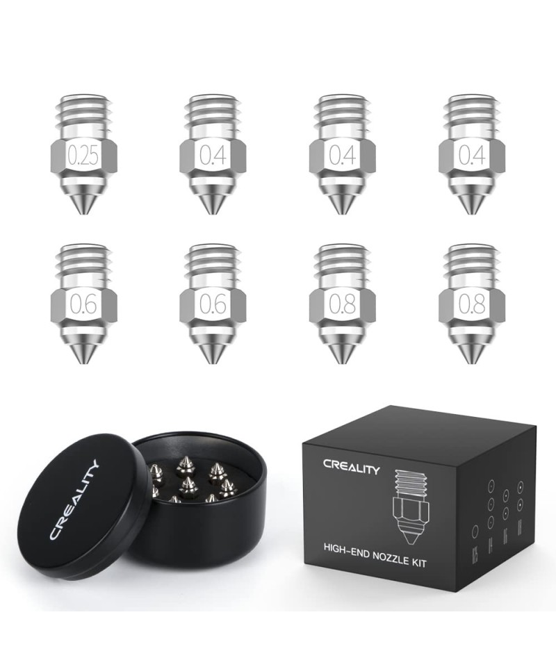 Set de 8 Boquillas para filamento CREALITY