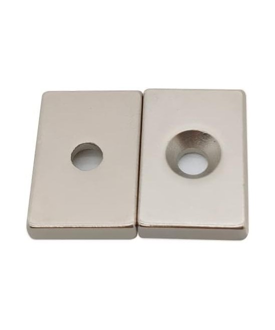 imán de neodimio rectangular con agujero