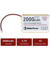 Bateria tipo LiPo recargable 3.7V 1000 - 3000mah conector JST 1.25mm