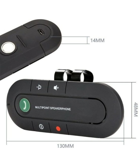 Manos libres Bluetooth para vehiculo con parlante incorporado