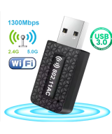 Adaptador Wifi USB 3.0 banda dual 2.4G y 5.8G 1300MBPS AC1300-6B14