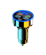 Adaptador de carga de cigarrera para vehiculo 5 puertos USB PD QC3.0 USB-C 250W