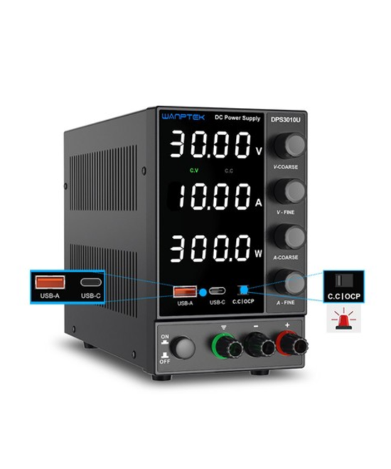Fuente de alimentacion variable 30V 10A DPS3010U WANPTEK