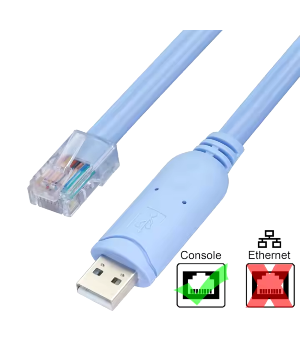 Cable de Consola USB RS232 a RJ45 Cisco 1.8m