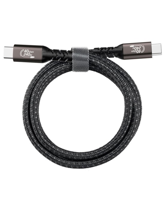 Cable USB4.0 USB-C a USB-C PD Thunderbolt 4 8K 40Gbps 240W 2M