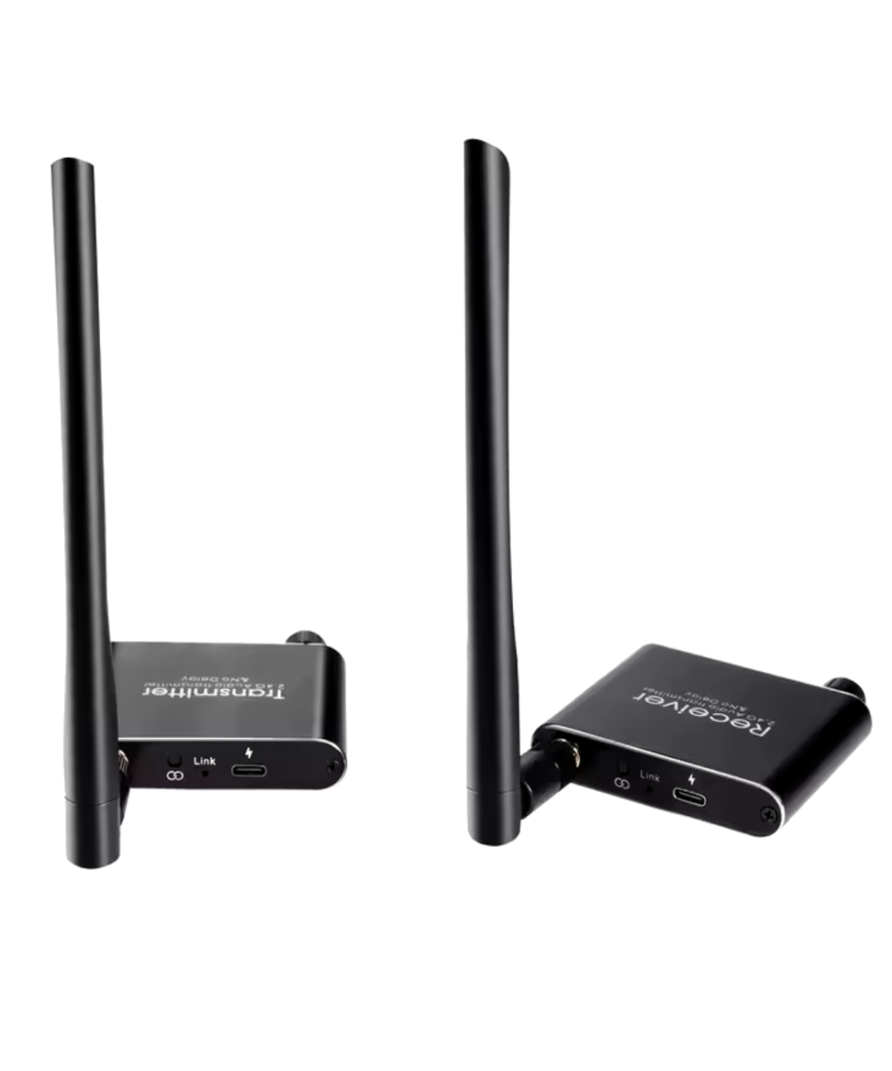 Transmisor y receptor de audio RCA 3.5mm 2.4G Inalambrico 192kHz 24bit HiFi