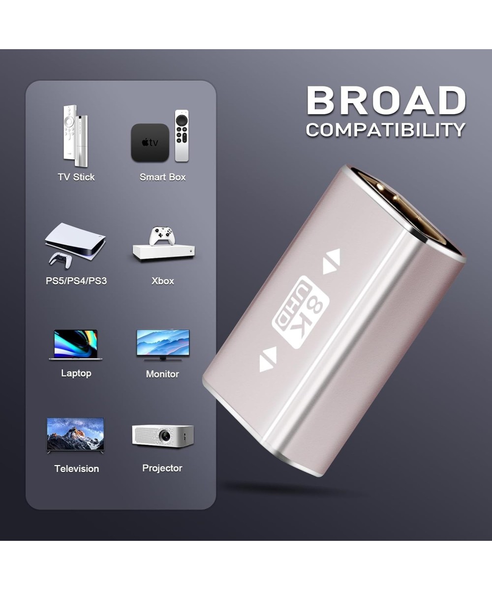 Acoplador HDMI 8K lineal y tipo L