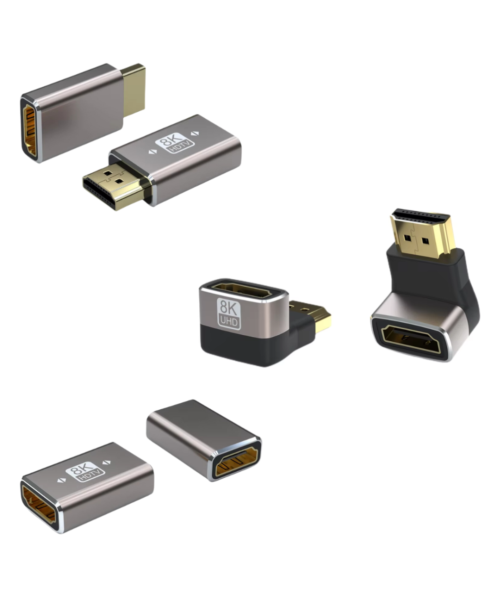 Acoplador HDMI 8K lineal y tipo L