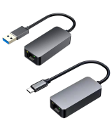 Adaptador de red RJ45 USB 3.0 y USB-C 2.5G 2500MBPS gigabit