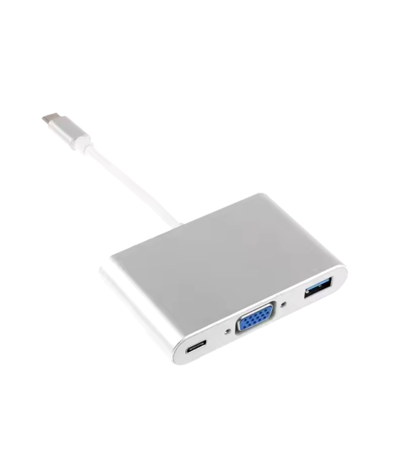 Adaptador USB-C a USB 3.0 / VGA / PD