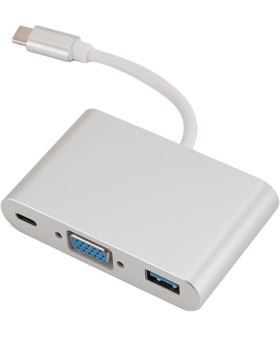 Adaptador USB-C a USB 3.0 / VGA / PD