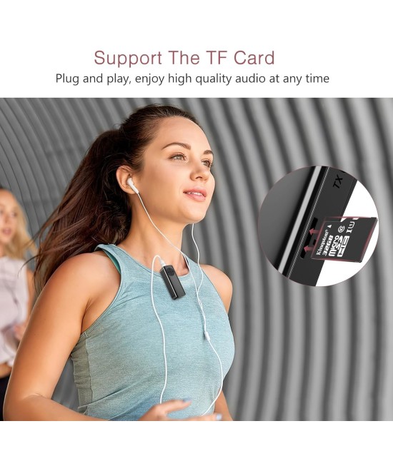 Transmisor y receptor de audio bluetooth 5.3 con lector TF