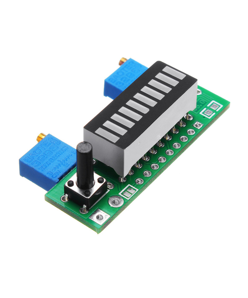 Indicador de voltaje en bateria LM3914 DIY