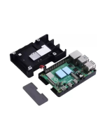 Contenedor para Raspberry pi 4B metalico con ventilador
