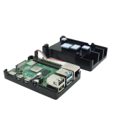 Contenedor para Raspberry pi 4B metalico con ventilador