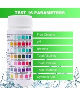 kit de 100 Tiras para medir PH en agua 7 en 1