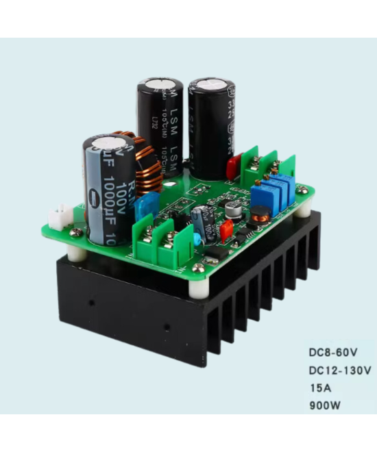 Modulo regulador de voltaje ascendente 900W 15A 8-60V
