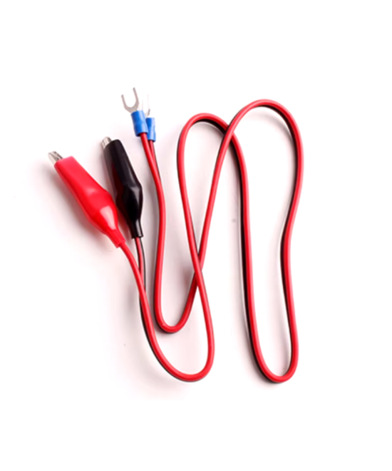 Cable de prueba con pinza lagartija y abrazadera