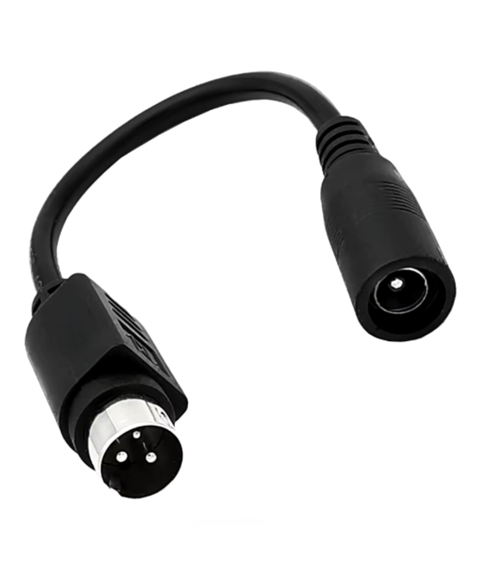 Cable de alimentacion DC5.5 x 2.1 a puerto redondo 3 y 4 pines