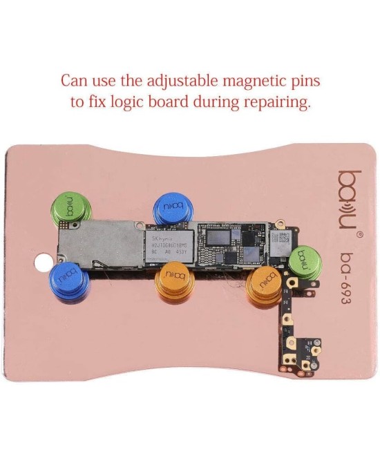 Placa su sujecion magnetica para PCB BAKU BA-693