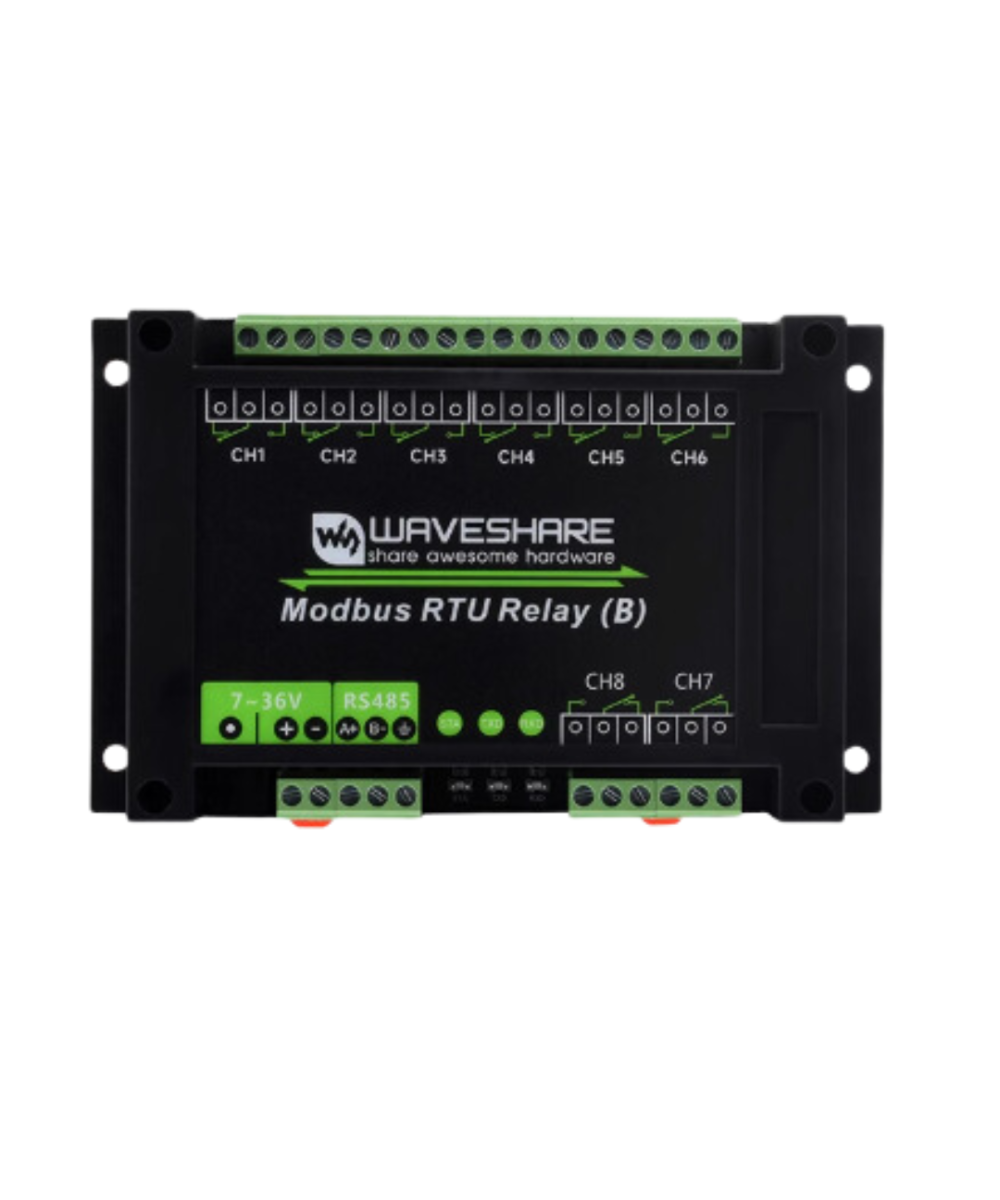 Rele Ethernet y RS485 de 8 Canales