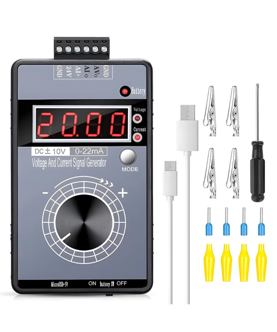 Generador de señales de voltaje positivo y negativo de alta precision 0-10V 0-22mA