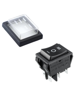 Interruptor momentaneo KCD4 3 posiciones ON-OFF-ON 6 pines 16A