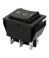 Interruptor momentaneo KCD4 3 posiciones ON-OFF-ON 6 pines 16A
