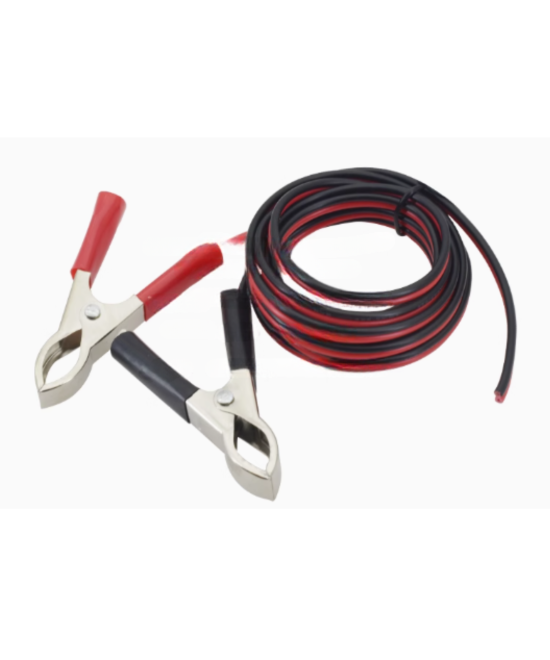 Cable cocodrilo 30A niquel 2M