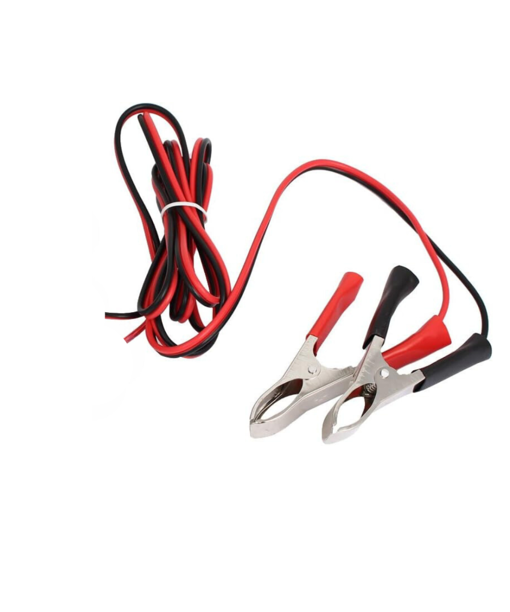 Cable cocodrilo 30A niquel 2M