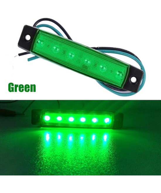 Luz Led indicadora roja y verde 3.8 pulgadas 12v