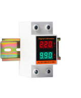 Medidor de corriente y voltaje externo para riel YHC45-2042VA