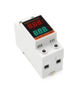 Medidor de corriente y voltaje externo para riel YHC45-2042VA