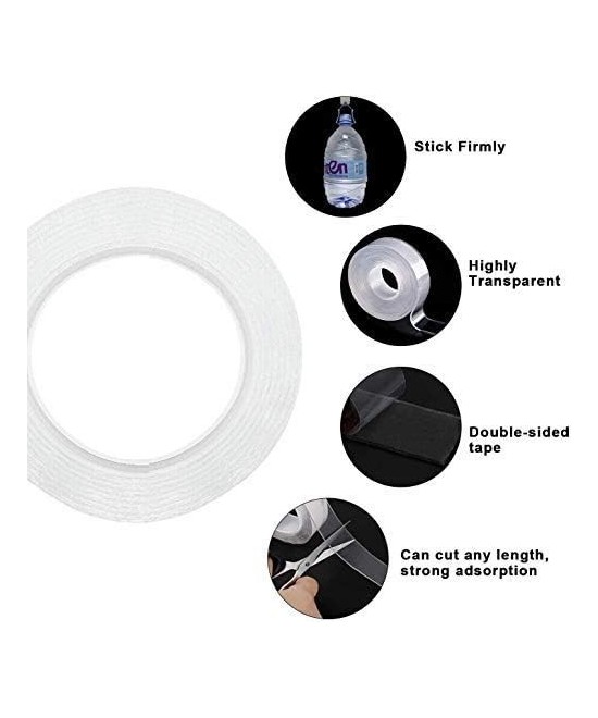 Nano cinta adhesiva de doble cara transparente 10-20mm