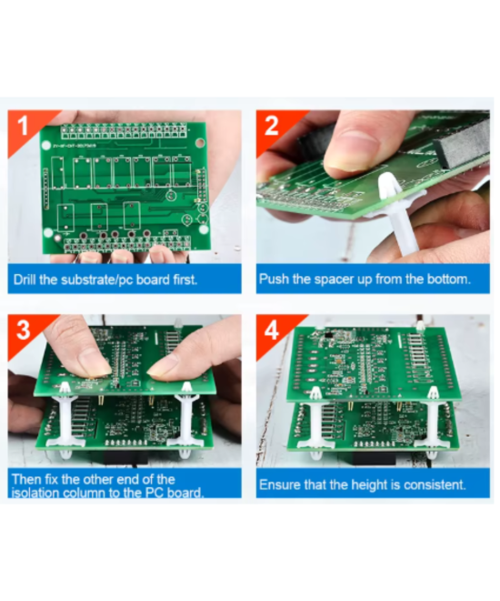 Aislador plastico para PCB 20pcs 5mm