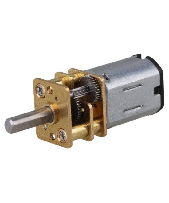 Motor con caja reductora metalica y llanta 6V/12V 100/300RPM