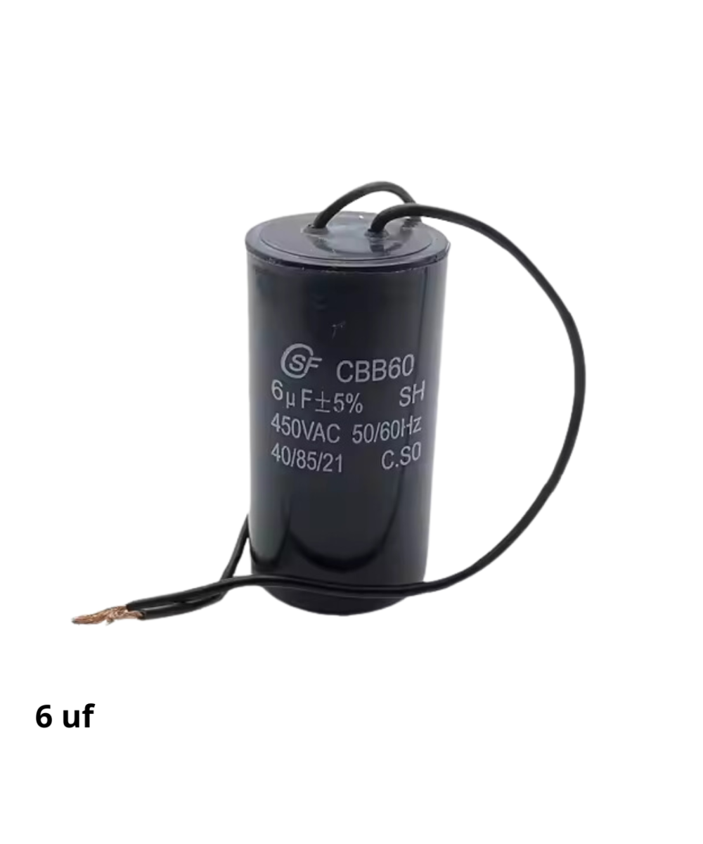 Capacitor para arranque de motor 6-40UF