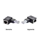 Adaptador de red macho hembra RJ45 izquierda / derecha