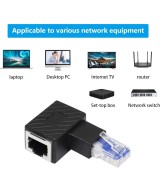 Adaptador de red macho hembra RJ45 izquierda / derecha