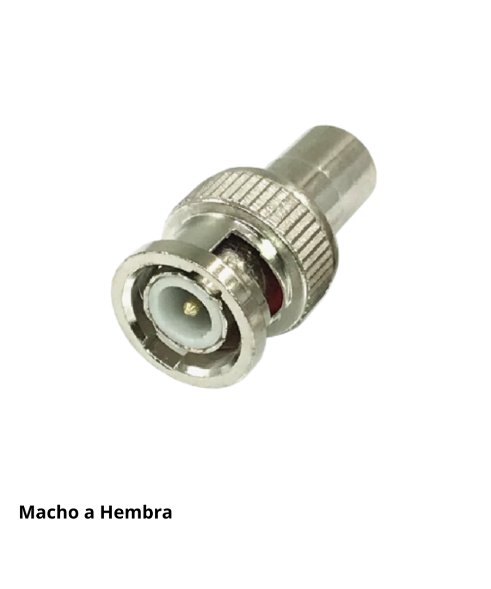 Conector BNC macho a RCA hembra / BNC hembra a RCA Macho