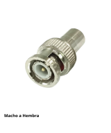 Conector BNC macho a RCA hembra / BNC hembra a RCA Macho