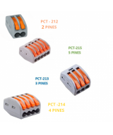 Conector de Cable PCT 2 pines - 5 pines (4 Unidades)