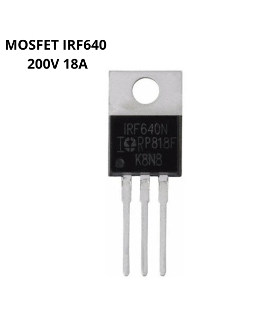 Transistor Mosfet IRF640 Canal N 200V 18A 150W TO-220