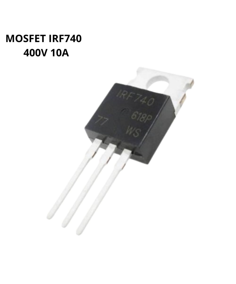 TRANSISTOR CANAL N MOSFET IRF740 TO-220 400V 10A
