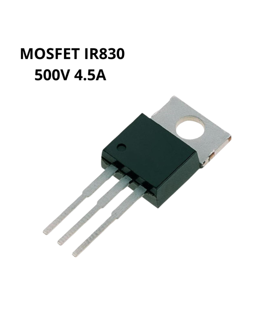 Transistor IRF830 MOSFET Canal N 500V 4.5A TO-220