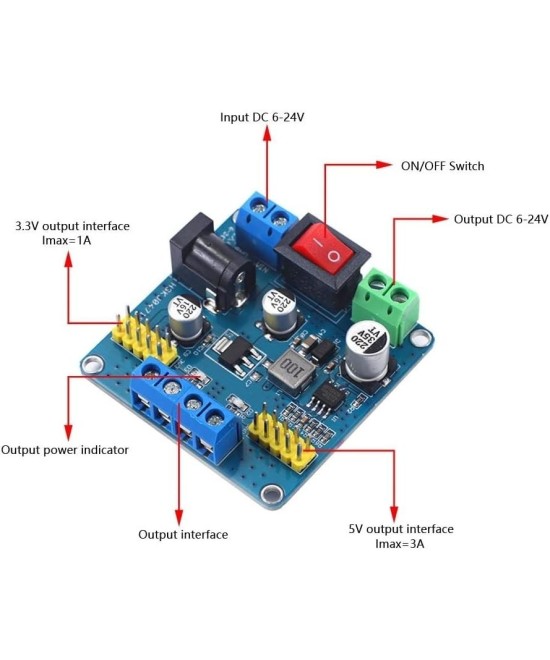 modulo convertidor descendente 12V a 3.3V - 5VYXS1545