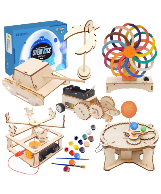 Kit de experimentos de ciencia, bricolaje, con herramienta de pintura de 12 colores (6 KITS)